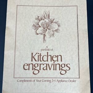 Corning Kitchen Engravings 1970’s.